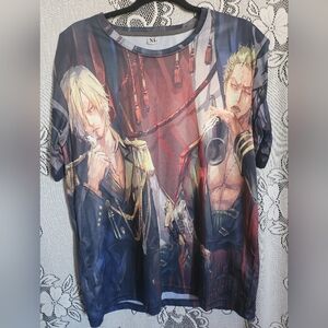 💲 Anime Tee - One Piece Zoro and Sanji Graphic Tee - XL